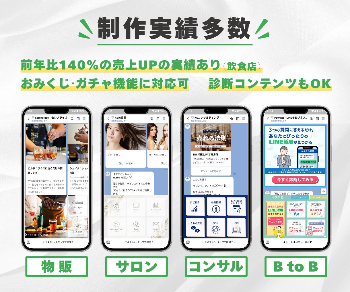 成果につながる【LINE公式アカウント】構築します 来店・リピートが増えるLINEを設計します イメージ3