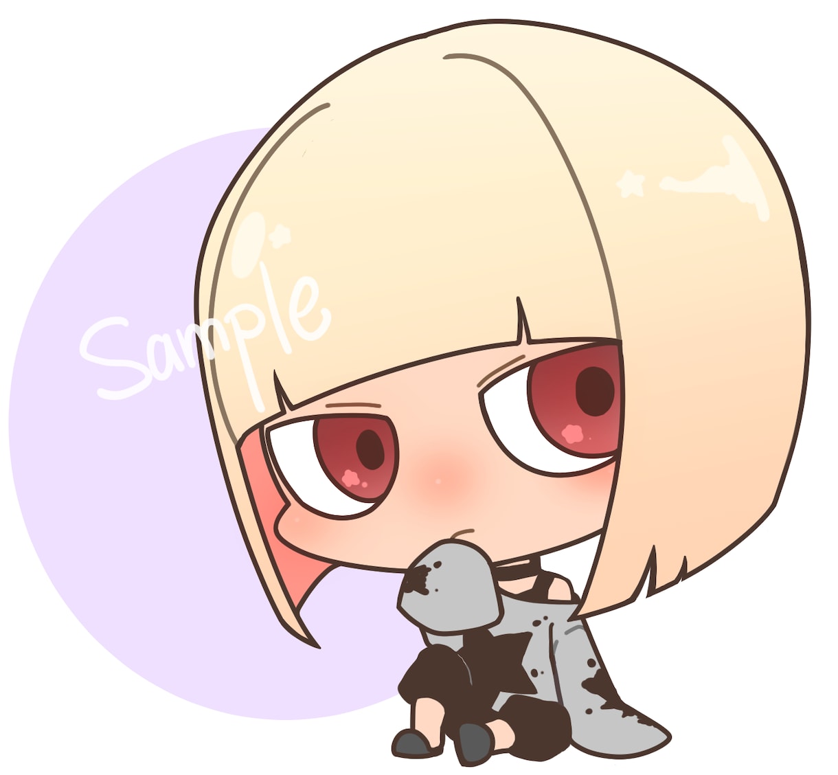 アイコン用デフォルメイラスト作成いたします デフォルメキャラアイコンお描きします。 イメージ1