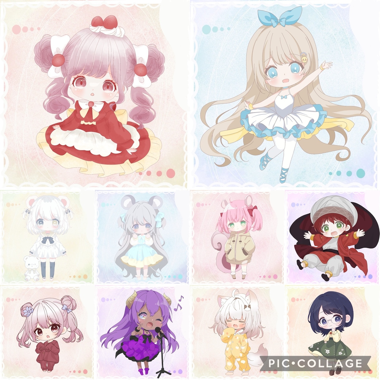 ふわふわ可愛いイラスト描きます 配信アプリの立ち絵、返礼品、アイコンにピッタリ！ イメージ1