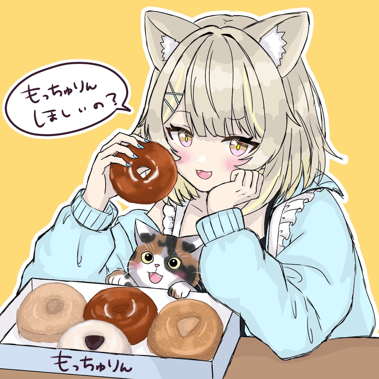 商用利用OK！アイコン・1枚絵イラスト制作します VTuber・IRIAM・配信活動◎活動をかわいいで彩ります イメージ7