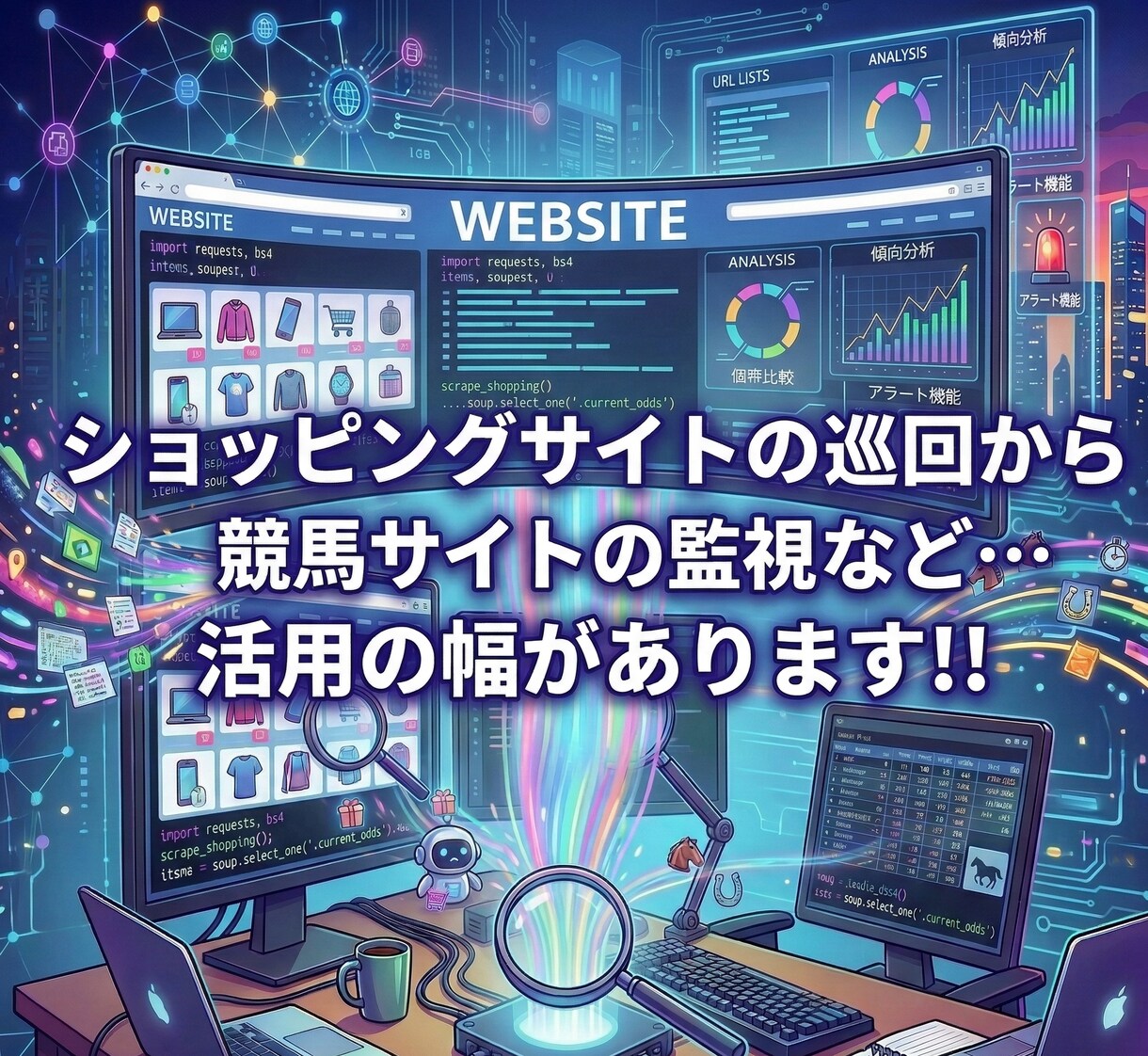 WEBサイトの監視を自動化します サイト巡回に掛かる時間を削減しませんか？ イメージ3