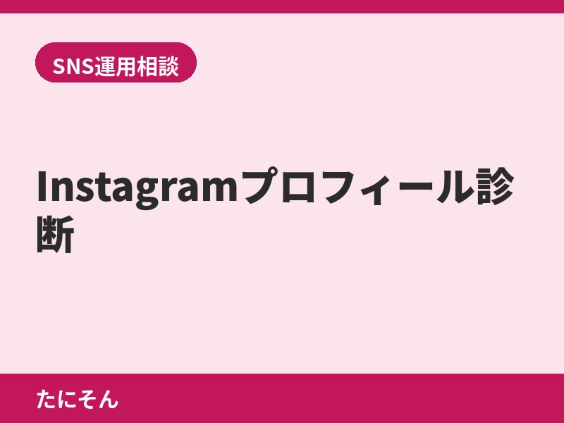 Instagramプロフィール診断します 改善ポイントを具体的に指摘します イメージ2