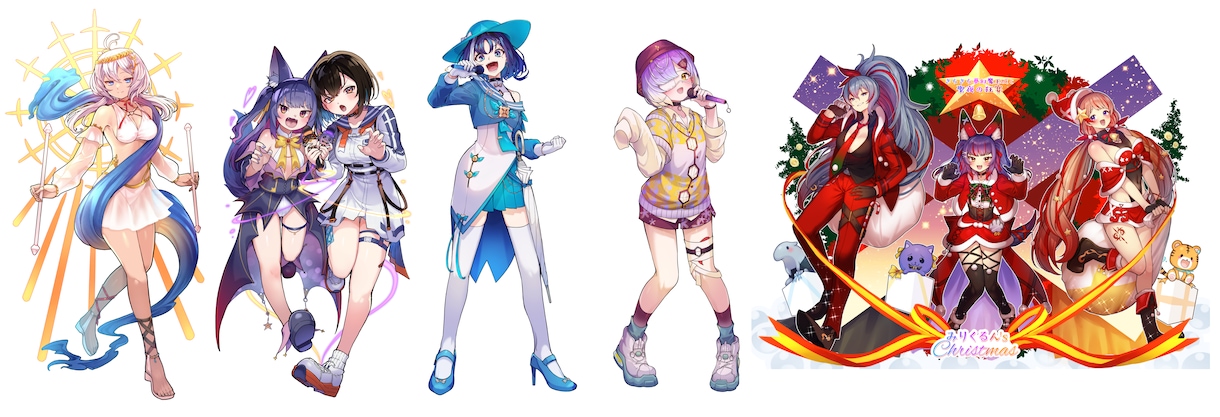 VTuberさんの活動・応援用イラスト作成致します Vtuberさんの活動を広く応援しています。 イメージ2