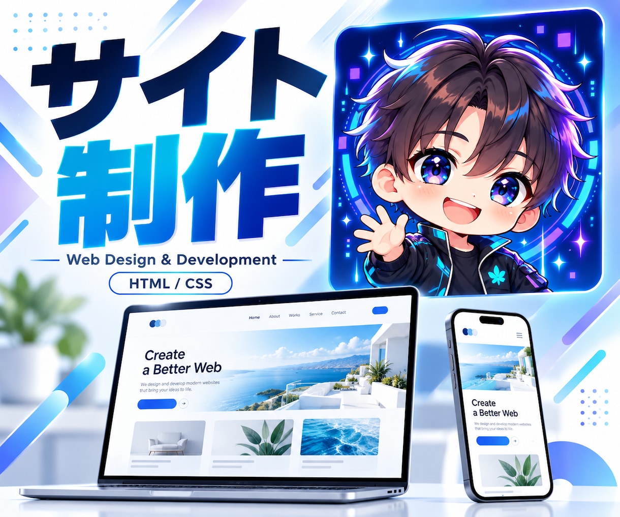 10月限定　初出品価格　限定で格安価格で出品します AIコンサル歴2年が作るHTMLコーディングでのサイト作成 イメージ1