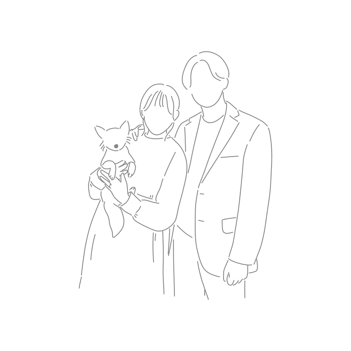韓国風おしゃれアイコン♡線画イラストを描きます 【25件まで¥2,000限定価格】カラー1色無料ᝰ︎✍︎ イメージ5