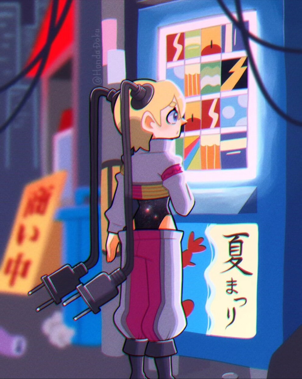 個性的な一枚絵イラストを制作します ポップで個性的な絵柄で他者と被らないイラストを制作します！ イメージ3