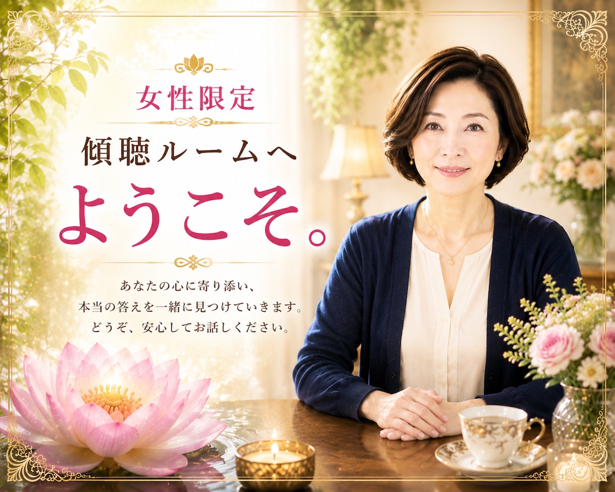 女性限定)現役占い師があなたのお話を傾聴します あなたの星の状態から導くあなただけのオンリーワンの傾聴ルーム イメージ1