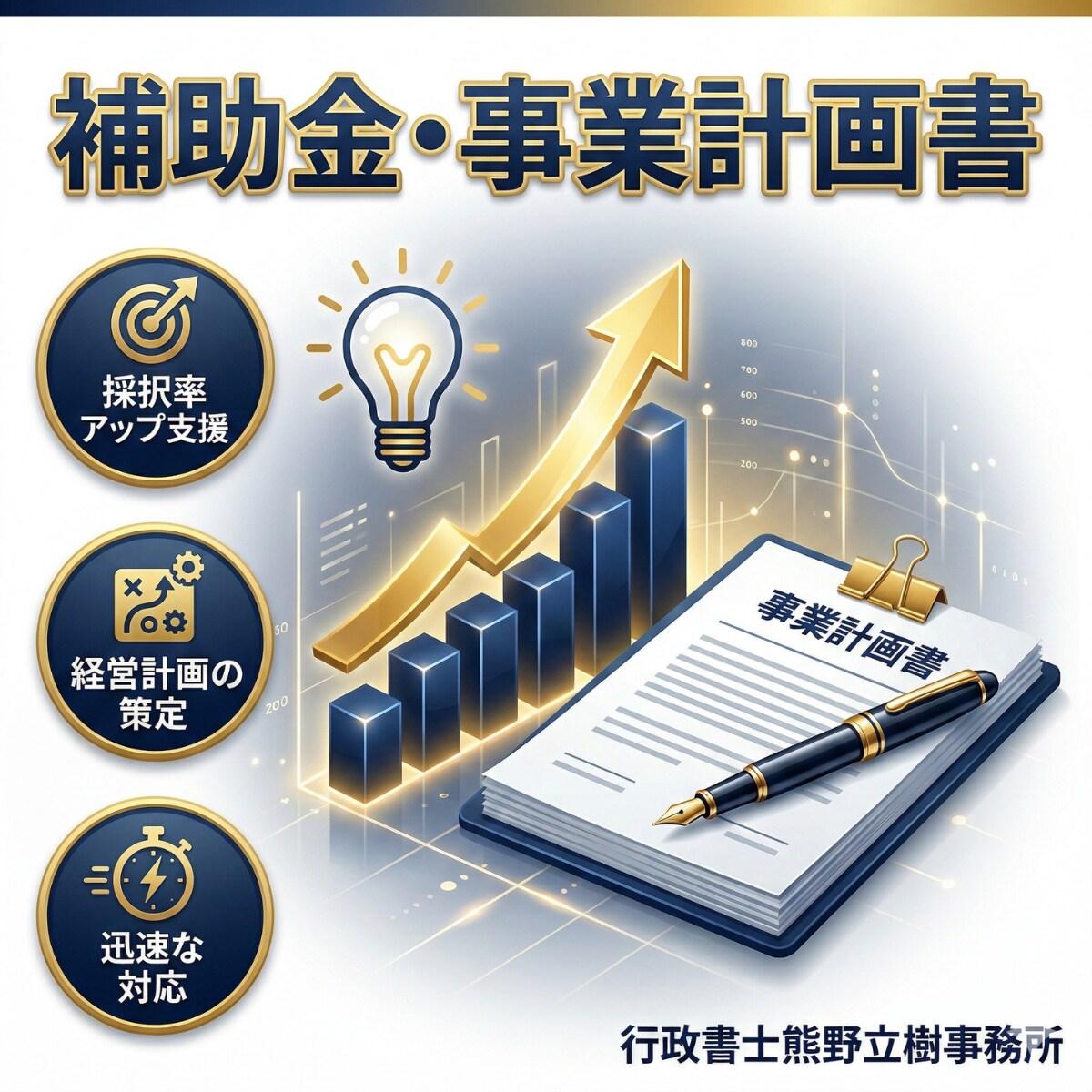 審査項目を完全網羅！補助金採択を狙う骨子作成します 行政書士が最新基準で採択の可能性を最大限に高めます イメージ1