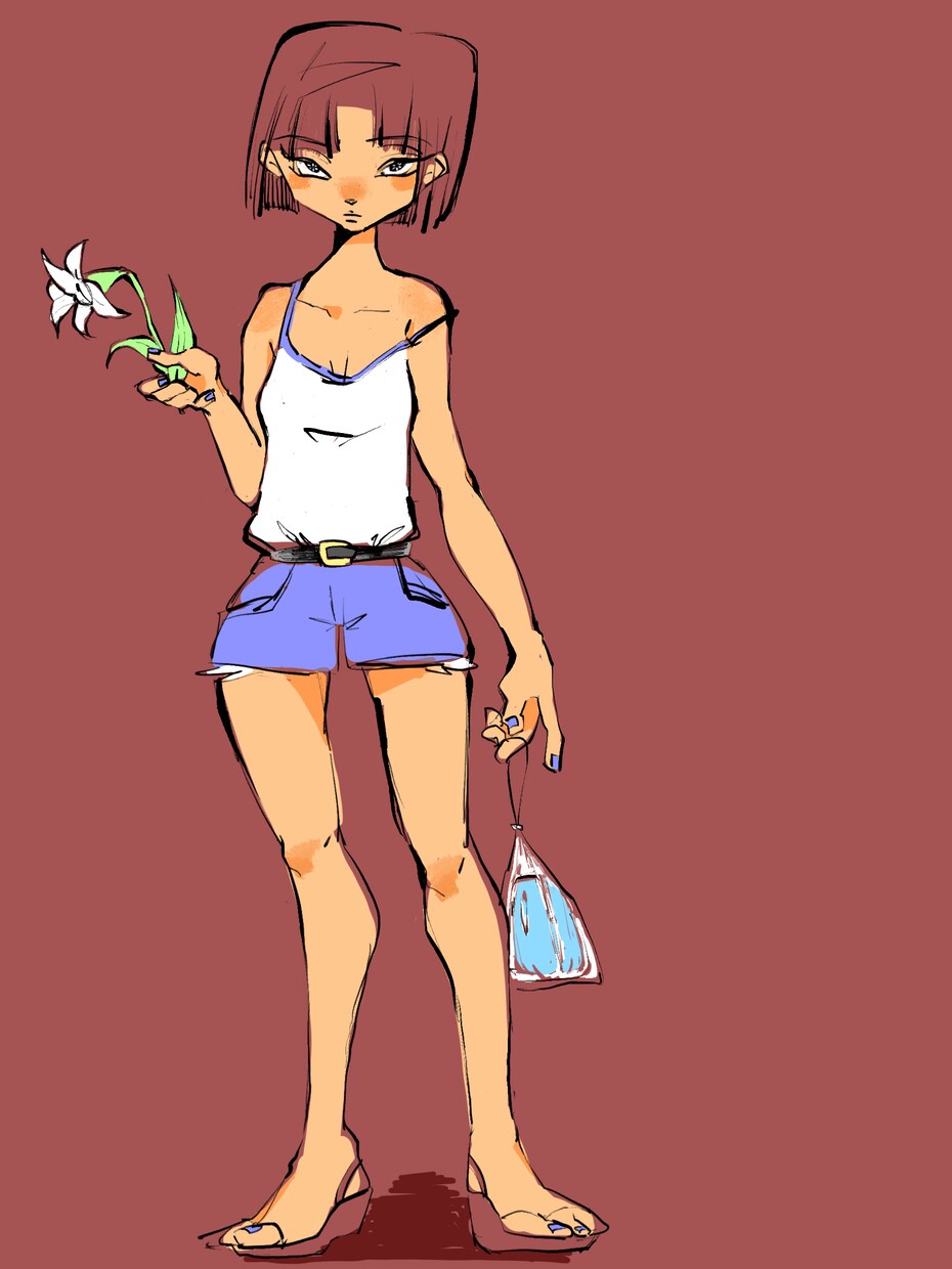 ファンシーで瑞々しい女の子イラスト描きます ファッション色彩をもつ現役デザイナーが描きます イメージ5