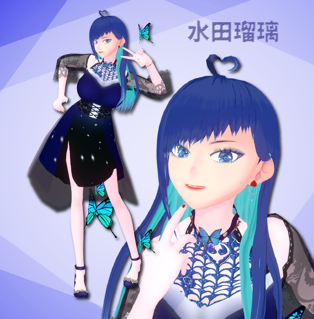 商用利用可Vtuber向け3Dモデル制作しまます unityを用いた揺れ調整＆衣装デザイン可 イメージ2