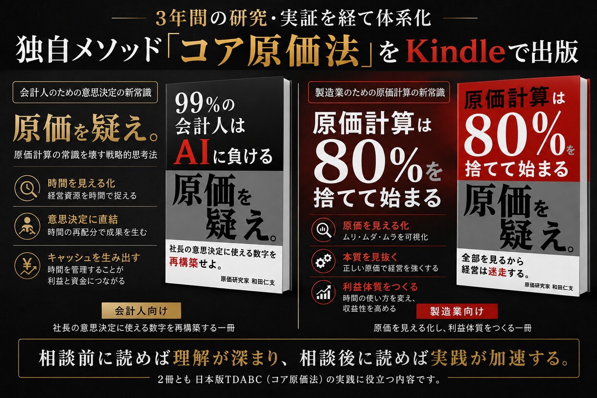 製造業の原価計算相談します 社長の意思決定を再構築する60分 イメージ6
