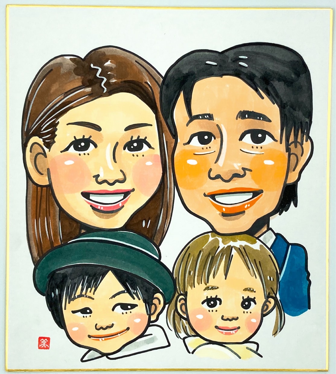 フジTV「いいとも！」似顔絵マスターが描きます 色紙に4名様分の似顔絵を描きます！プレゼントに最適！ イメージ5
