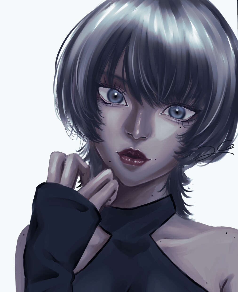 配信やMVに使えるイラストを描きます 目力と色気のあるキリッとしたイラストが欲しい方必見！ イメージ4