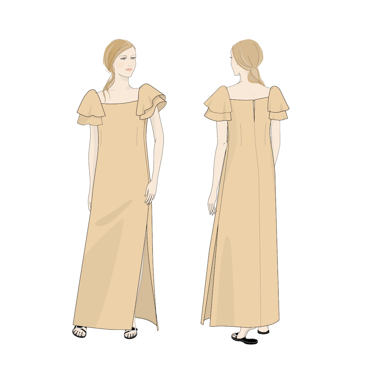 魅力伝わる、ファッションスタイル画お描きします 服のバランスがわかりやすい、イメージも伝わる！ イメージ2