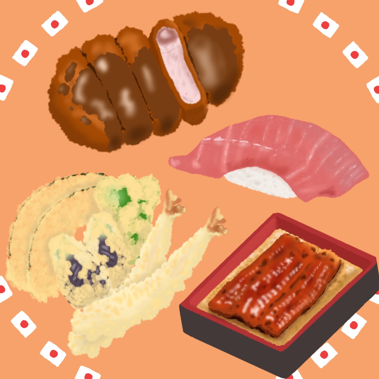 今すぐ食べたくなる食べ物のイラスト描きます お店のメニューやポスター等に使えるワンポイントイラスト イメージ3