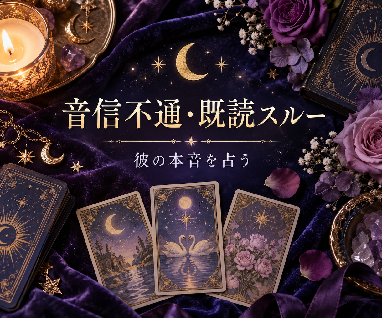音信不通・既読スルー｜復縁したい彼の本音を占います 連絡する？待つ？迷う恋の「次の一手」を鑑定書でお届けします イメージ2