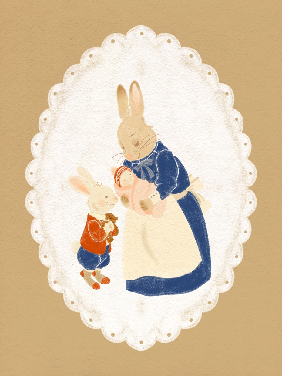 絵本のような、あったかい一枚絵をお描きします ショップカードや印刷物まで、心温まるイラストをどうぞ イメージ5
