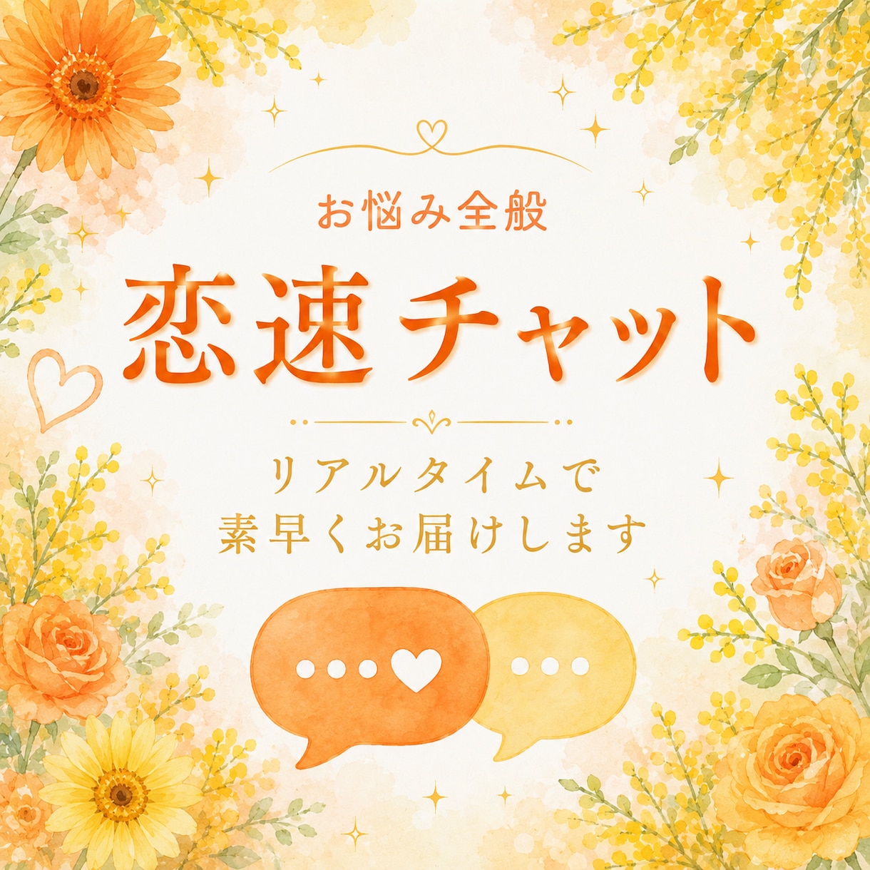 恋速チャット｜お悩み全般　チャット鑑定します リアルタイムだからこそ、気になったことをすぐ聞ける イメージ1