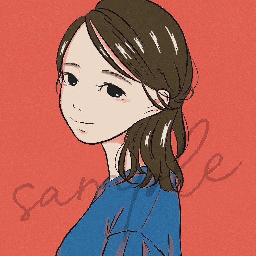 優しいタッチで惹きつける表情を描きます 個性のあるアイコンが欲しい方へ イメージ2