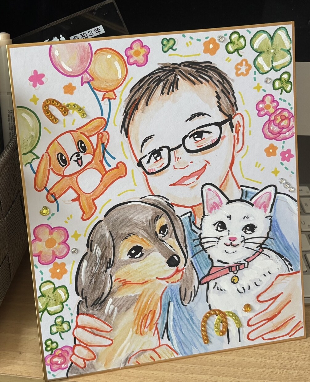 見た瞬間、笑顔になる！似顔絵描きます 世界に一つだけの笑顔を色紙イラストに！ イメージ4