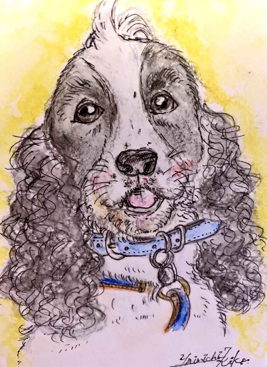 愛ペット似顔絵付iPhoneカバーデザインします 愛ペット似顔絵原画付となります。 イメージ7
