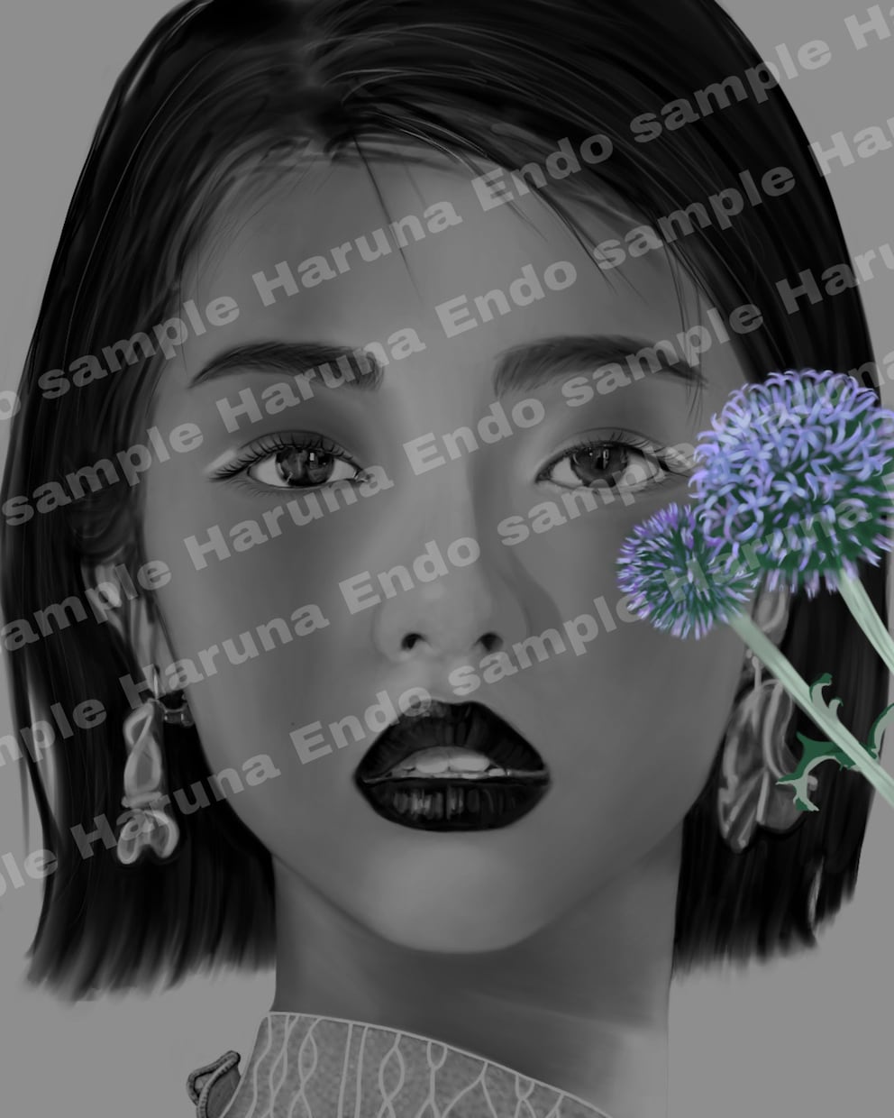 モノクロ似顔絵描きます 結婚や誕生日のお祝いに似顔絵のプレゼントはいかがでしょうか イメージ4