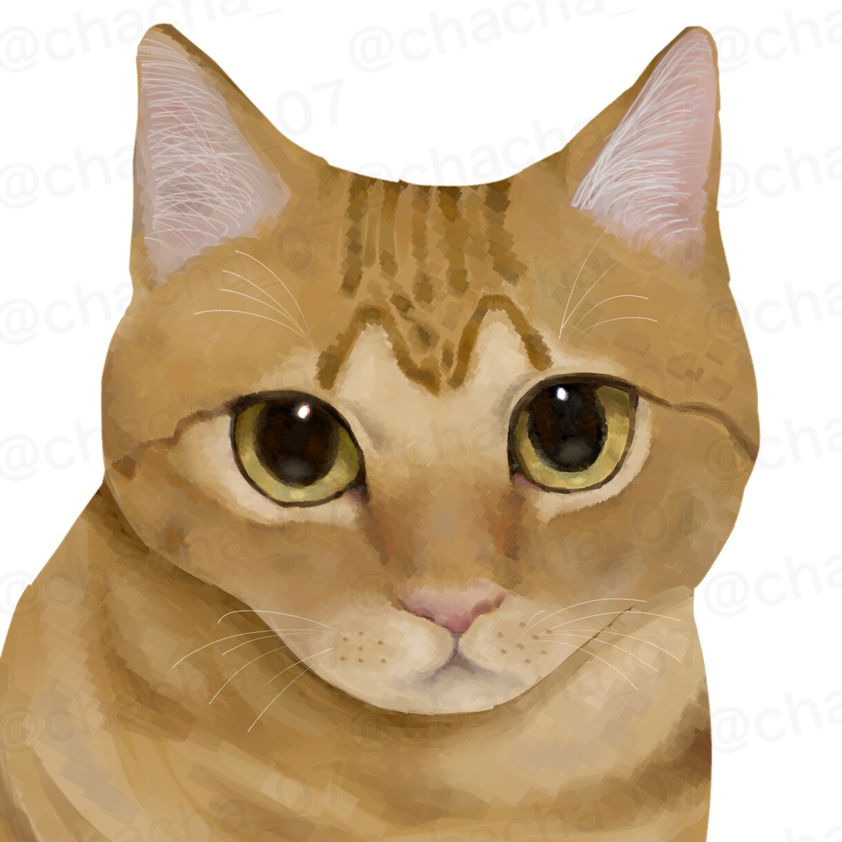 大切な愛猫の似顔絵をリアルタッチで描きます お写真をもとに、一枚一枚丁寧に心を込めて制作いたします。 イメージ2