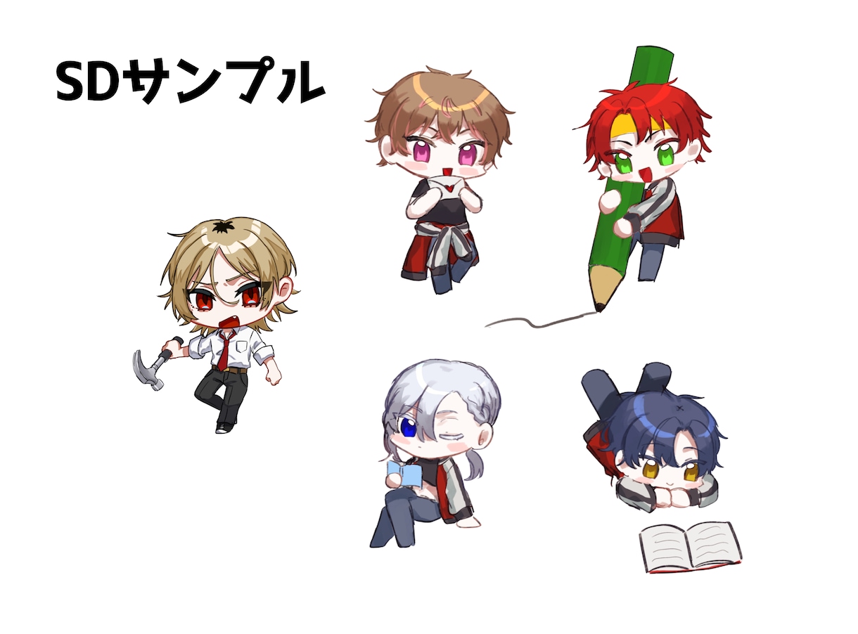 TRPGなどの立ち絵描きます 【7月まで】特別価格！安くかつ高品質な立ち絵を！ イメージ4