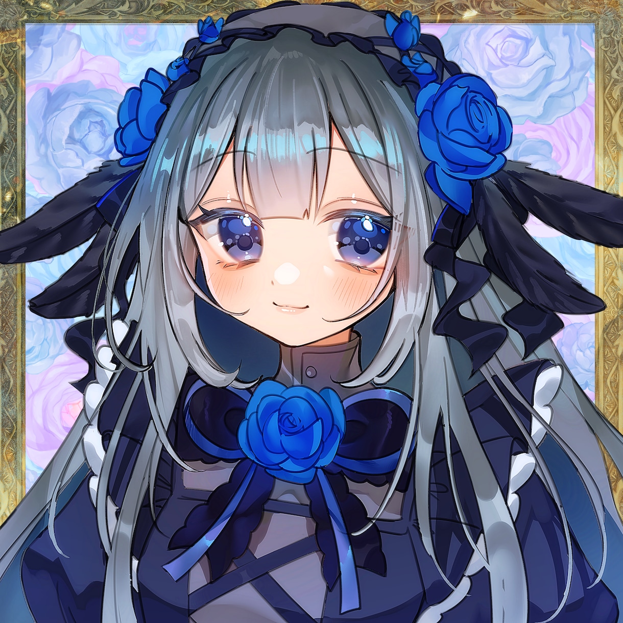 商業利用可能！バストアップイラスト描きます キラキラ可愛いSNSアイコンにも使えるバストアップイラスト！ イメージ1