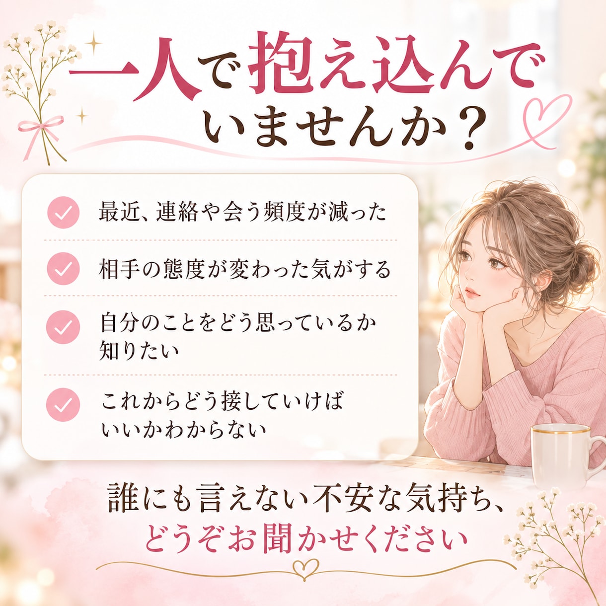 あの人の本音を占うタロット鑑定書作成します 音信不通・片思い・複雑愛の悩みに寄り添うPDF納品 イメージ2