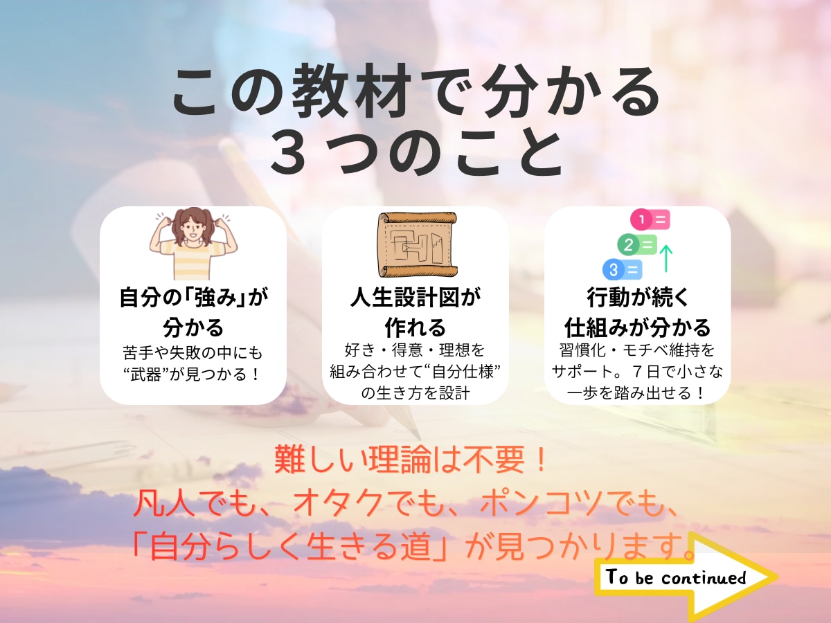 ミニ診断コース：生き方デザイン致します 生きづらさの原因をやさしく見える化します イメージ4