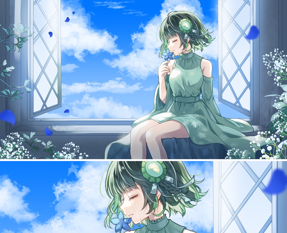 歌ってみた動画、MVイラスト描きます Vtuberさん、歌い手さん用のサムネイラスト作成します！ イメージ10