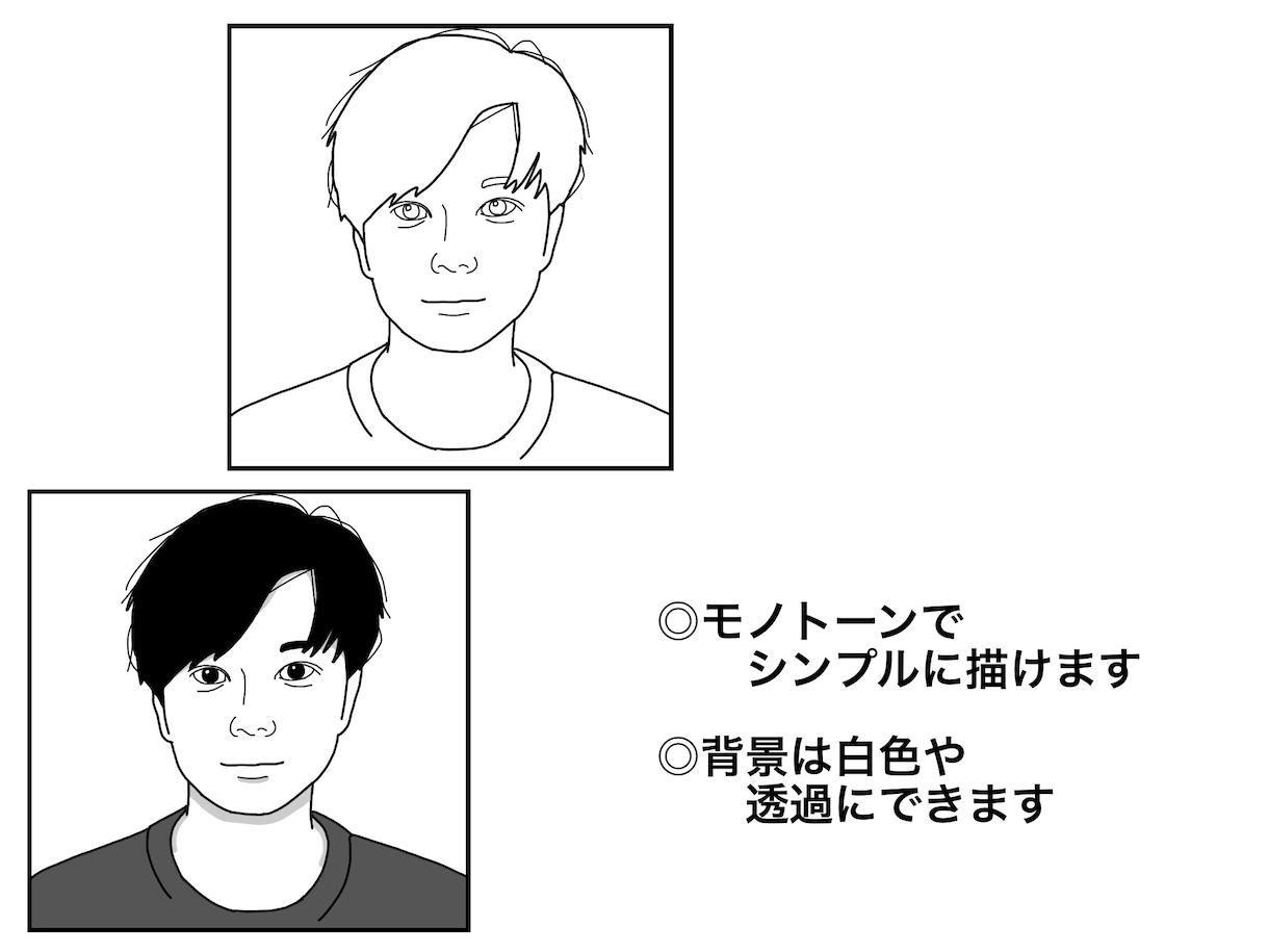 似顔絵イラストお描きします ご希望に沿った色合い、リアリティ、画風で仕上げます。 イメージ2