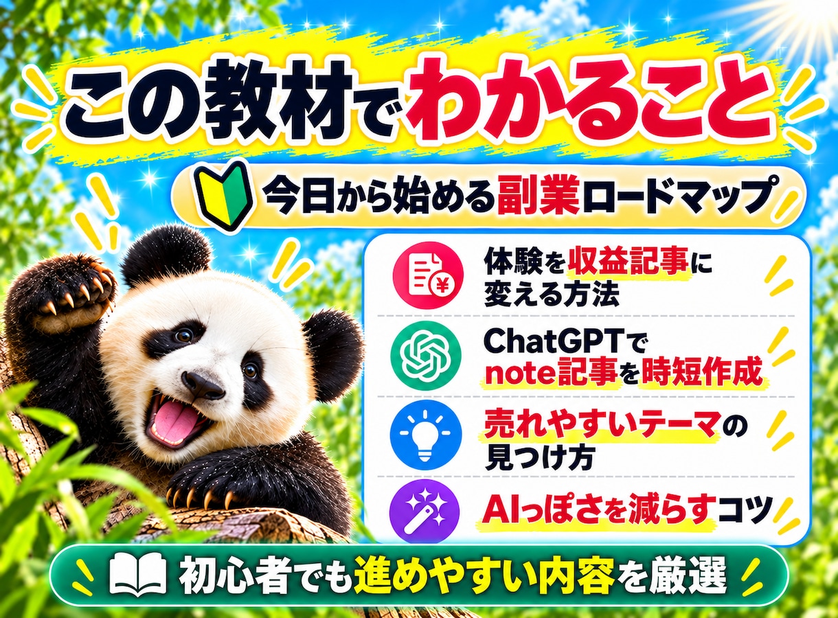 初心者でもnote無料記事で稼ぐ方法を教えます AIを活用！スキル不要で収益を狙える最新モデルを解説！ イメージ4