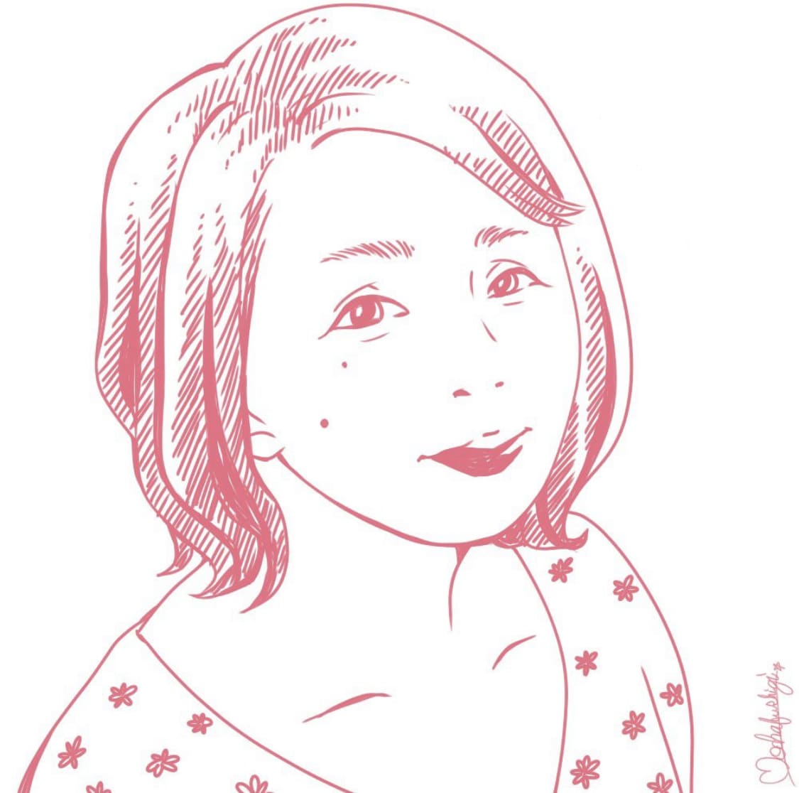 シンプルな似顔絵描きます 似顔絵を線のみで！SNSのアイコンや名刺などにピッタリ イメージ2