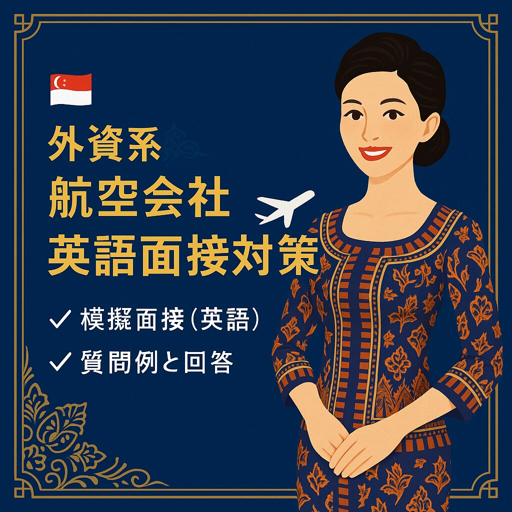 外資CA向け英語面接対策します 元CAが外資系エアラインの英語面接に合格する力を磨きます！ イメージ1