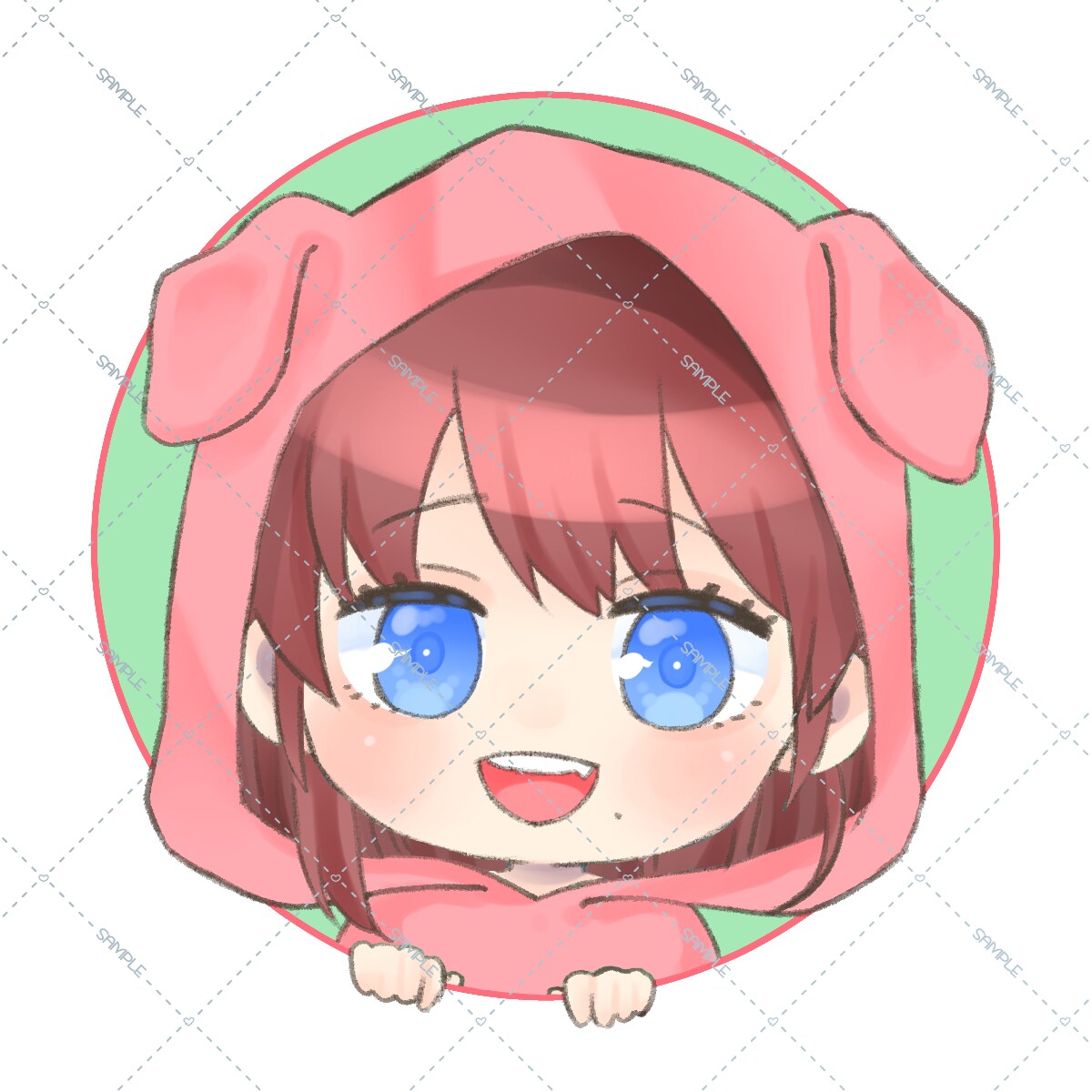 選べてかわいいパーカー量産アイコン描きます 選べるけもみみパーカー！色も選べて組み合わせで雰囲気かわる！ イメージ6