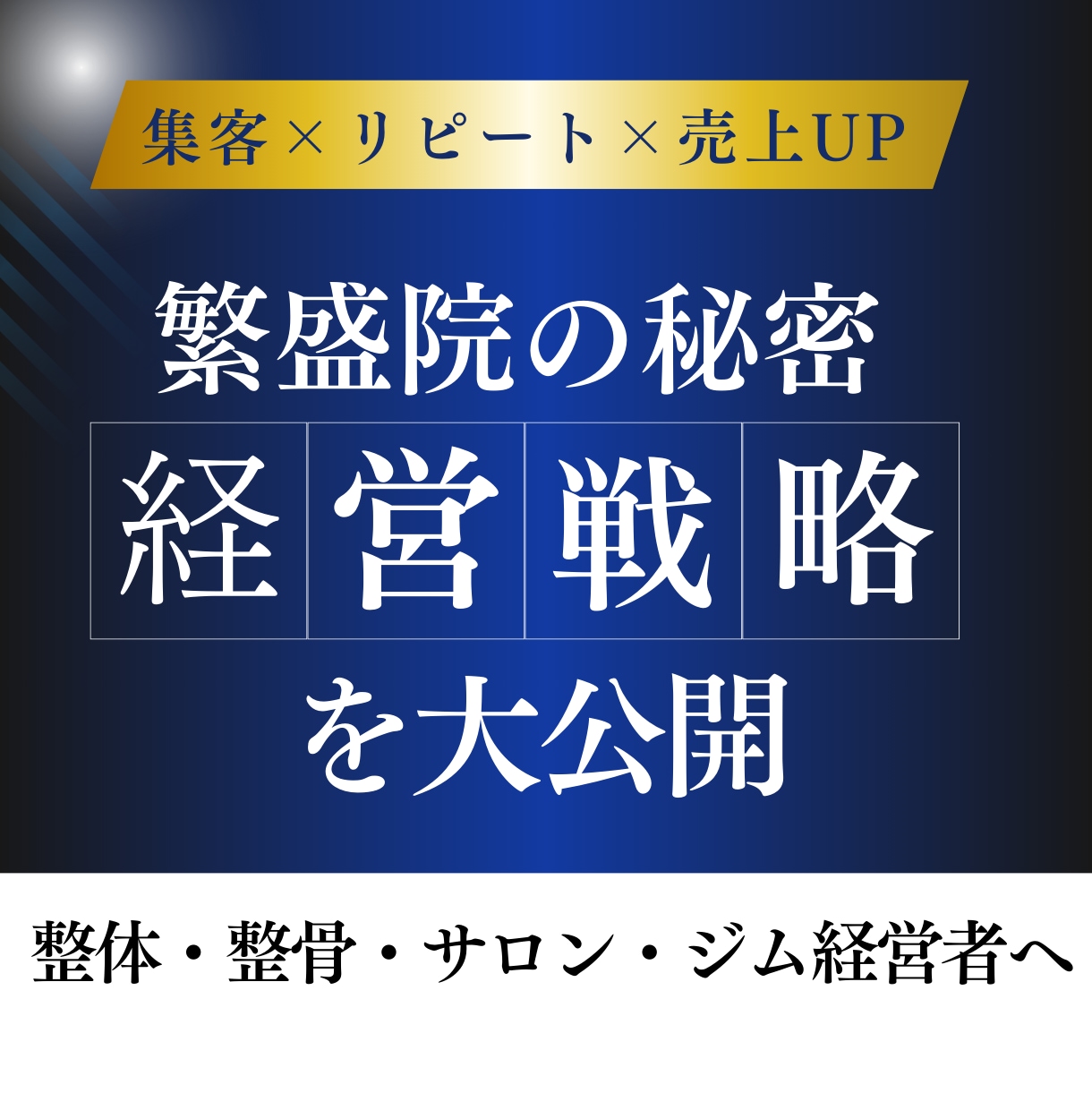 整体院・整骨院・サロンの経営をコンサルします 1店舗で年商5000万の経営者が店舗の売上UPを徹底フォロー イメージ1