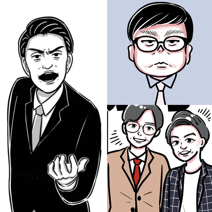 シンプル似顔絵アイコン描きます カラー・モノクロどちらでも!味のあるタッチで描きます イメージ1