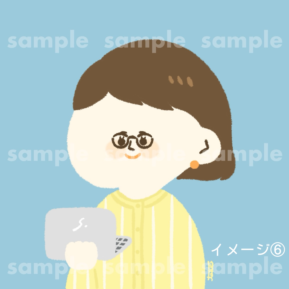 シンプルゆるキャラアイコン描きます 商用利用OK。小物1点無料！個性的なアイコンをお探しの方に！ イメージ8