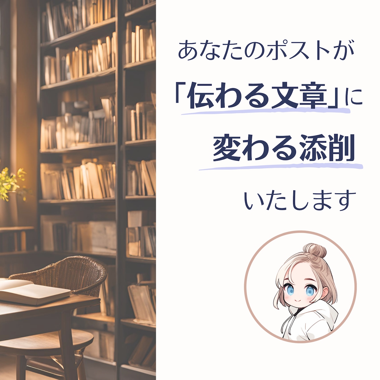 あなたのポストを「伝わる文章」に生まれ変わらせます あなたが書いた渾身のポスト、「伝わる文章」になっていますか？ イメージ1