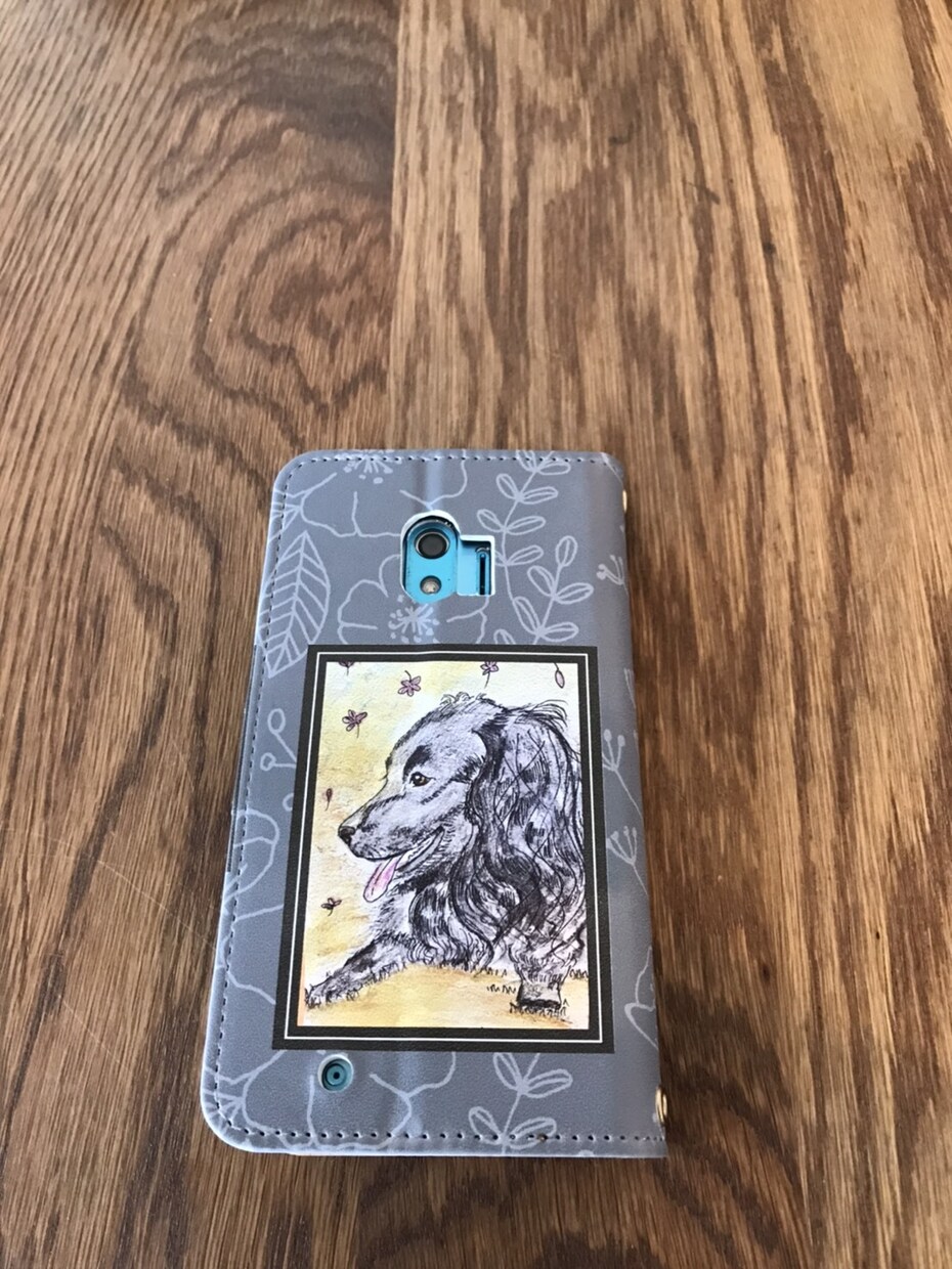愛ペット似顔絵付iPhoneカバーデザインします 愛ペット似顔絵原画付となります。 イメージ6