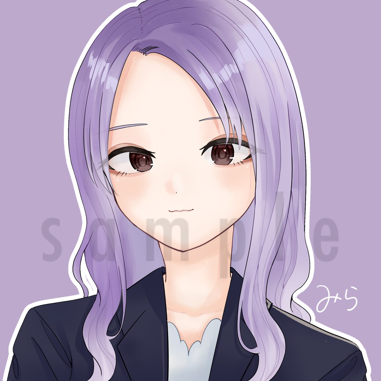 SNS等で使えるアイコン描きます 女の子、男の子どちらもかけます！ イメージ1