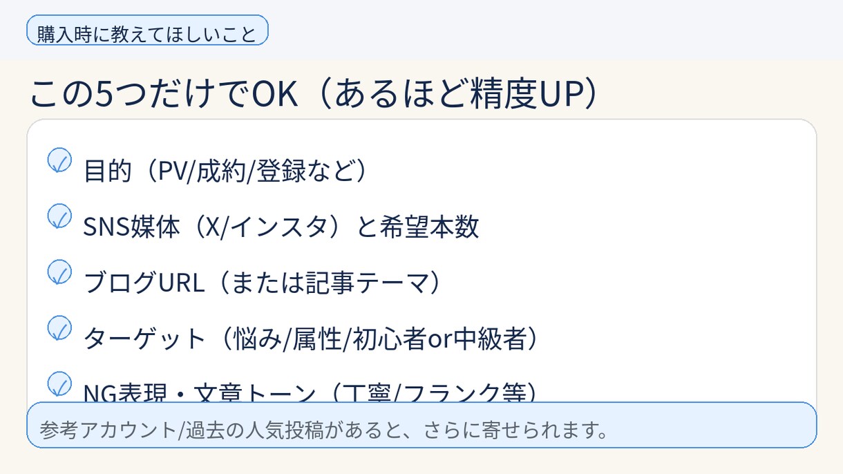 SNS投稿＆ブログ記事構成をまとめて作ります SNS→ブログへ流れる導線作成 イメージ5