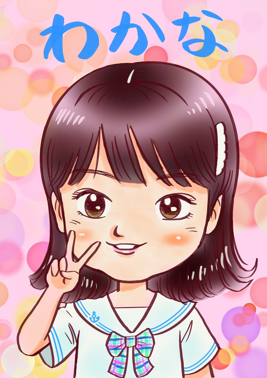 ベテラン似顔絵師が可愛くて似てる似顔絵描きます 水彩画、デジタル画、お好みのスタイルでお描き出来ます！ イメージ2
