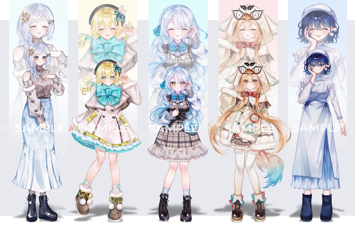 等身イラスト制作行います アイコンや立ち絵から1枚絵まで幅広く対応しております！ イメージ6