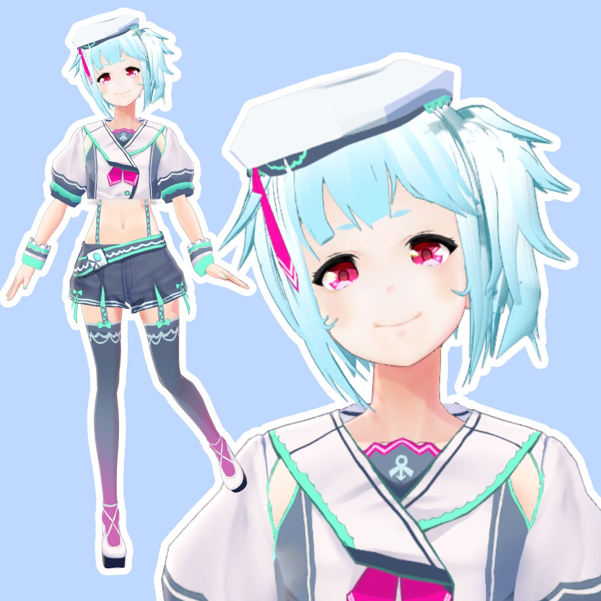 割引★商用・グッズ可！オリジナル3Dモデル作ります Vtuber活動やゲーム配信、VRChat等に！お着替え可能 イメージ10