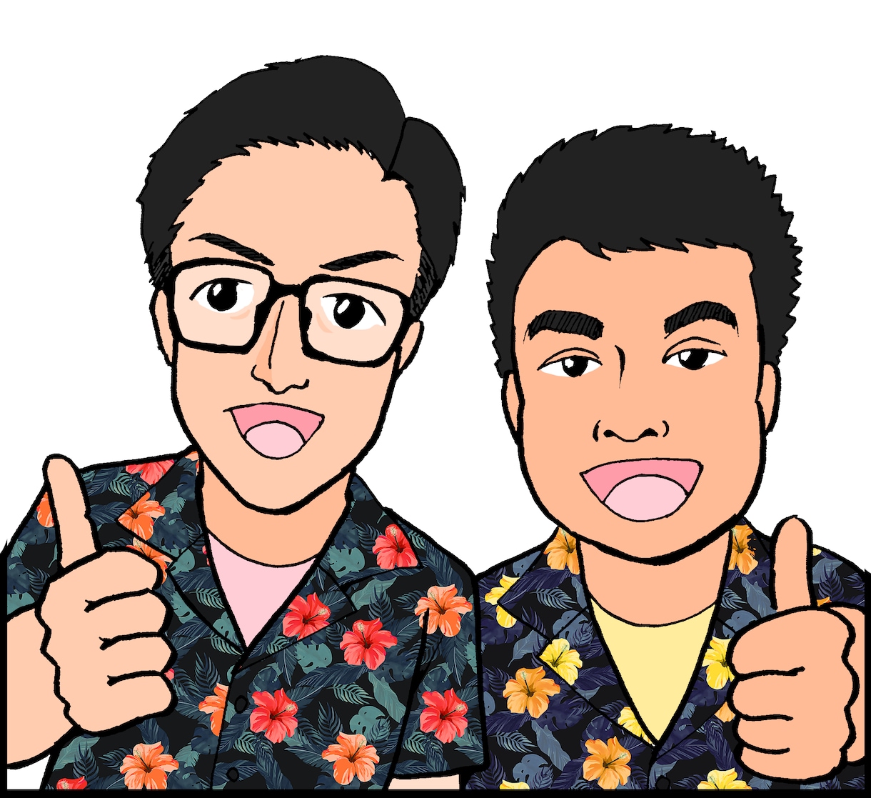 お店の宣伝用デフォルメ似顔絵を描きます お好きな服装でお店のSNSやブログにひと味違った投稿を！ イメージ2