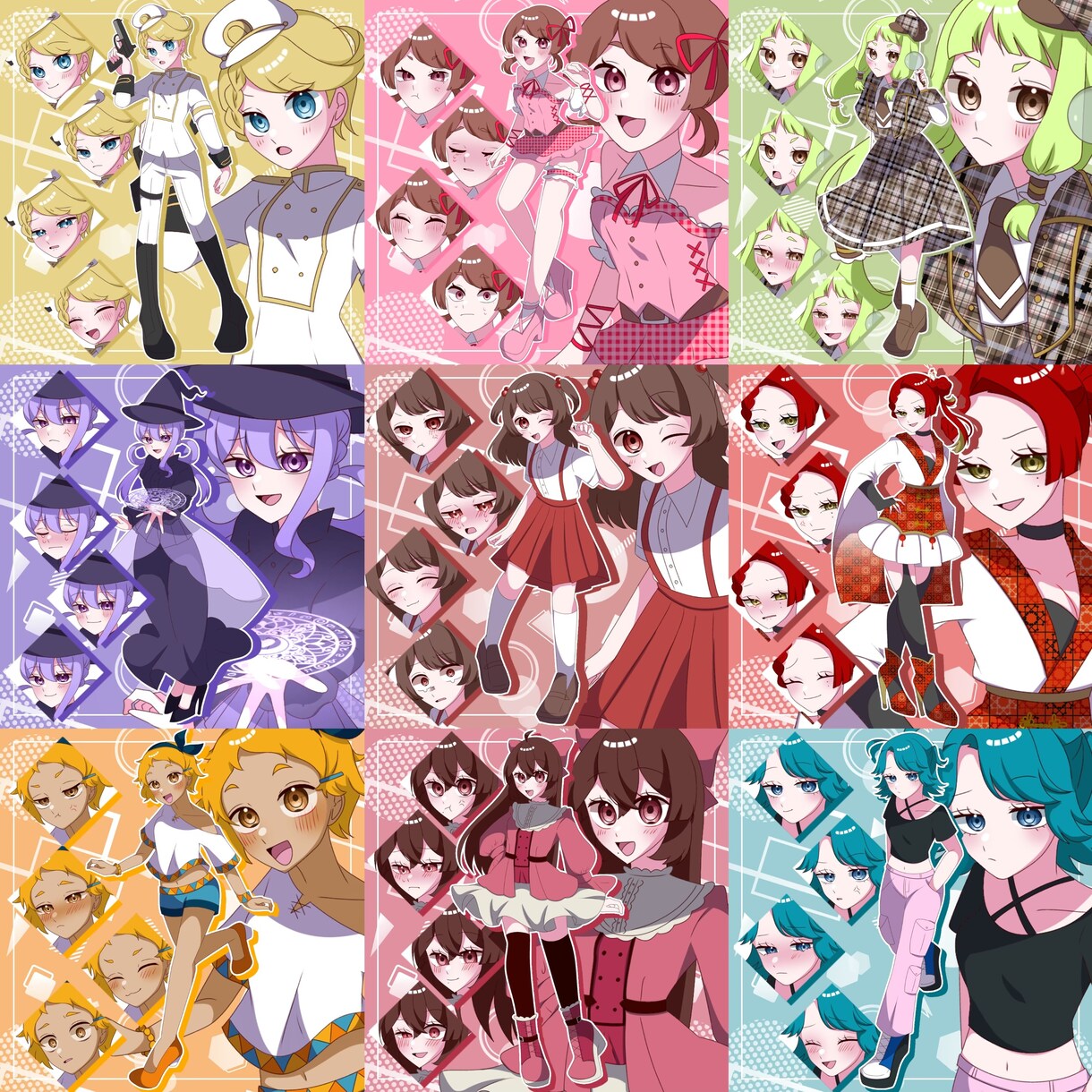 表情差分4種付き全身立ち絵を制作します 可愛い女の子・魅力的な表情を描くのが得意です！ イメージ3