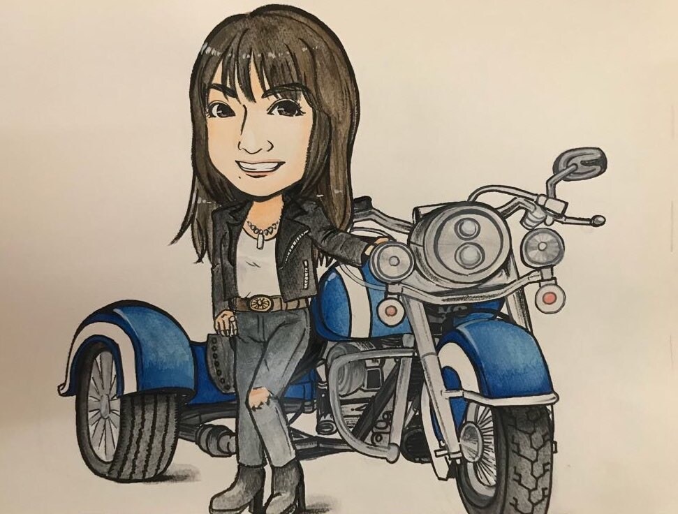 大きめサイズに唯一無二の優しい似顔絵を描きます 記念日やウェルカムボードに使える大きさで可愛くお描きします！ イメージ5